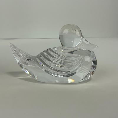 -213- WATERFORD | Lead Glass Crystal Duck Figure | Marked