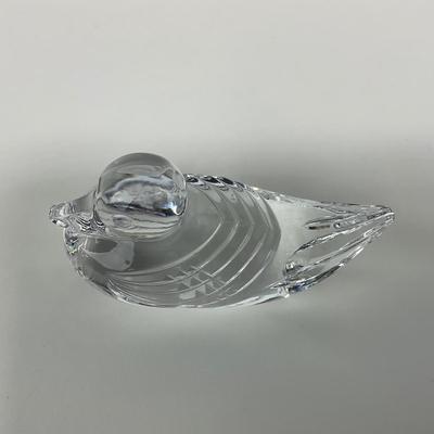 -213- WATERFORD | Lead Glass Crystal Duck Figure | Marked