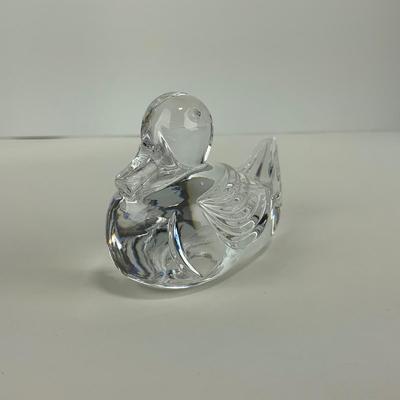 -213- WATERFORD | Lead Glass Crystal Duck Figure | Marked