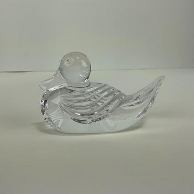 -213- WATERFORD | Lead Glass Crystal Duck Figure | Marked