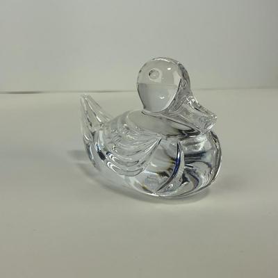 -213- WATERFORD | Lead Glass Crystal Duck Figure | Marked