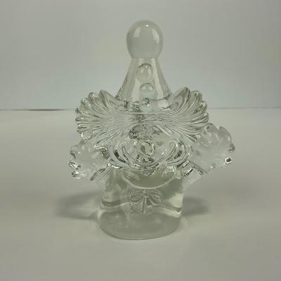 -214- FENTON | Art Glass Clear Glass Clown Figure