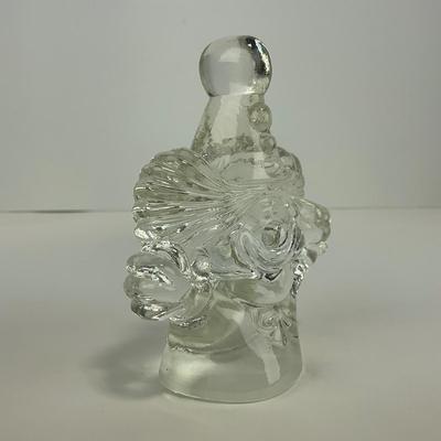 -214- FENTON | Art Glass Clear Glass Clown Figure
