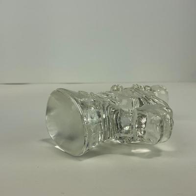 -214- FENTON | Art Glass Clear Glass Clown Figure