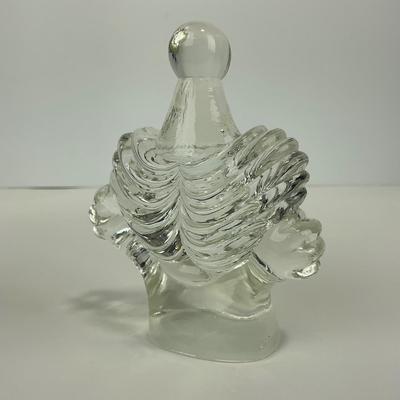 -214- FENTON | Art Glass Clear Glass Clown Figure