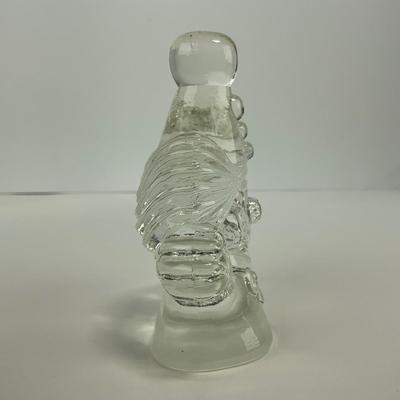 -214- FENTON | Art Glass Clear Glass Clown Figure