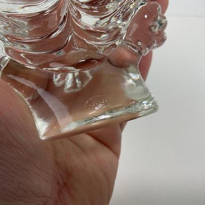 -214- FENTON | Art Glass Clear Glass Clown Figure