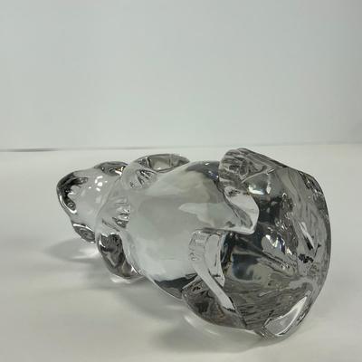 -215- IMPERIAL | Clear Glass Woodchuck Beaver Figure