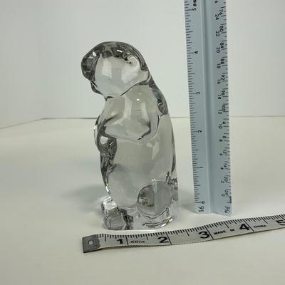 -215- IMPERIAL | Clear Glass Woodchuck Beaver Figure