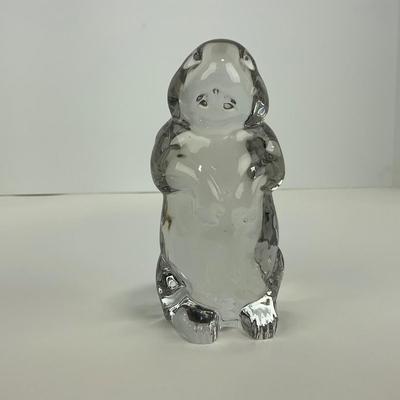 -215- IMPERIAL | Clear Glass Woodchuck Beaver Figure