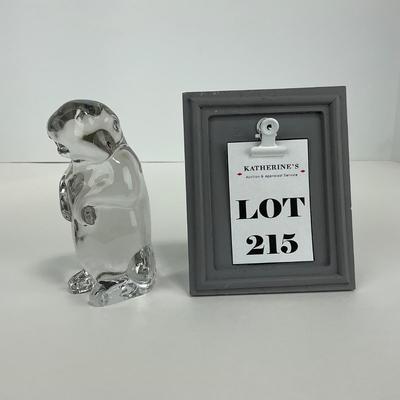 -215- IMPERIAL | Clear Glass Woodchuck Beaver Figure