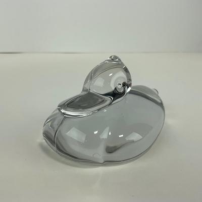 -217- COLLECTIBLE | Clear Glass Duck Figure