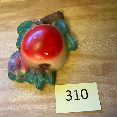 Chalkware Apple String holder