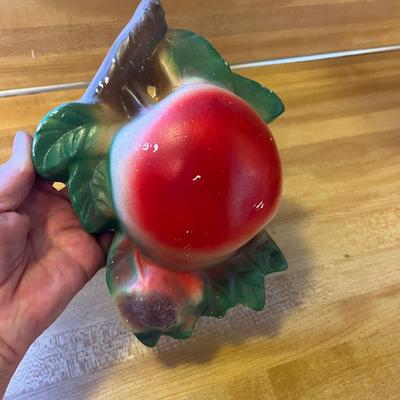 Chalkware Apple String holder
