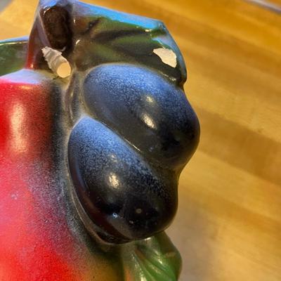 Antique Chalkware Pear String holder