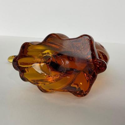 -220- VIKING | Amber Mid Century Angel Fish Figure
