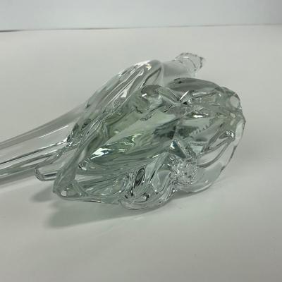 -221- HEISEY | Clear Glass Ringneck Pheasant Figure