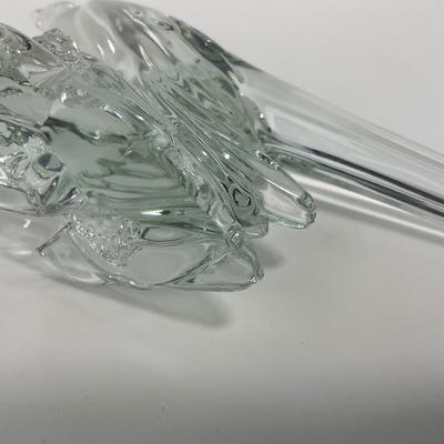 -221- HEISEY | Clear Glass Ringneck Pheasant Figure