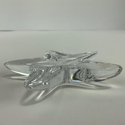 -223- BACCARAT | France Crystal Starfish Paperweight Figure | Marked