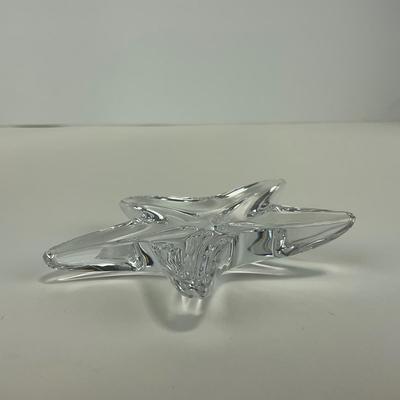 -223- BACCARAT | France Crystal Starfish Paperweight Figure | Marked