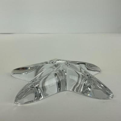 -223- BACCARAT | France Crystal Starfish Paperweight Figure | Marked