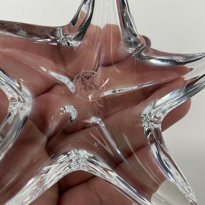 -223- BACCARAT | France Crystal Starfish Paperweight Figure | Marked
