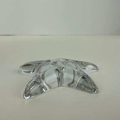 -223- BACCARAT | France Crystal Starfish Paperweight Figure | Marked