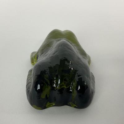 -224- PILGIM | Green Frog Paperweight Figure