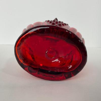 -226- VIKING | Ruby Red Owl Decanter