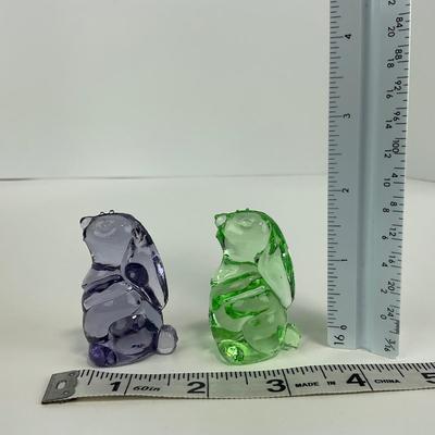 -227- VIKING | Green & Purple Small Rabbit Figures