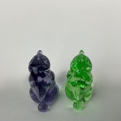 -227- VIKING | Green & Purple Small Rabbit Figures