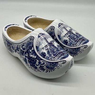 KLOMPEN Blue Mill Dutch Clogs