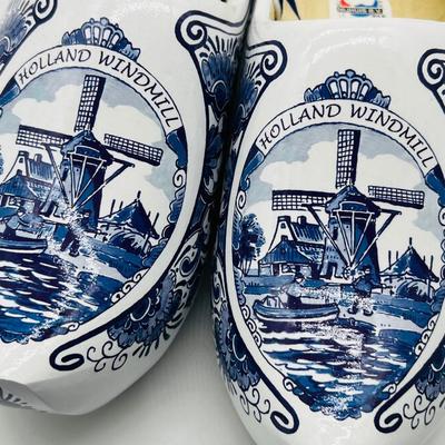 KLOMPEN Blue Mill Dutch Clogs