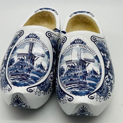 KLOMPEN Blue Mill Dutch Clogs