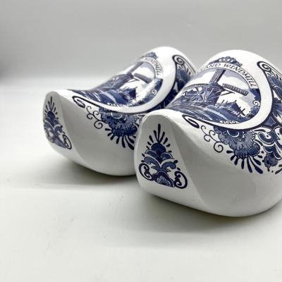 KLOMPEN Blue Mill Dutch Clogs