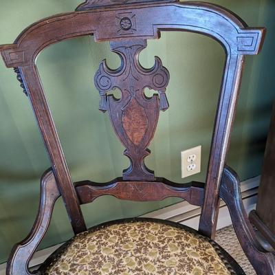 Eastlake (?) Victorian Walnut Chairs