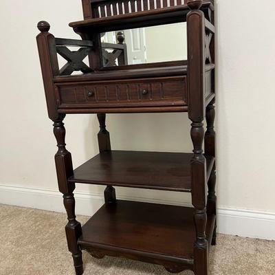 Mirrored Wall Table ~Mahogany?