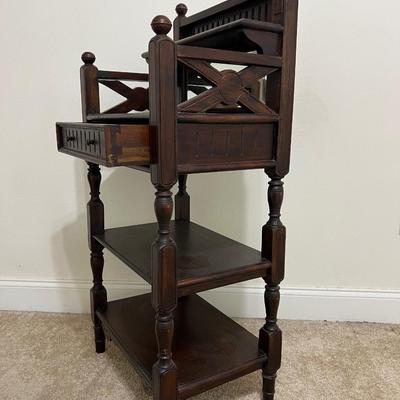 Mirrored Wall Table ~Mahogany?