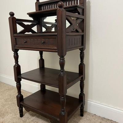 Mirrored Wall Table ~Mahogany?