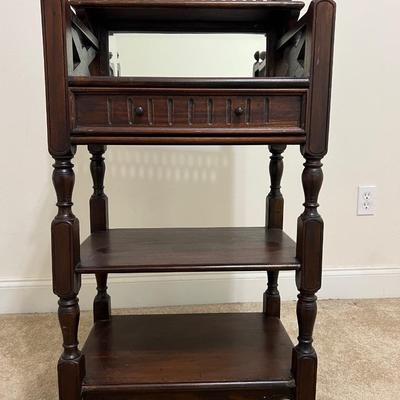 Mirrored Wall Table ~Mahogany?