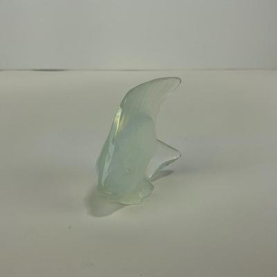 -233- LALIQUE | France Opalescent Angel Fish | Signed