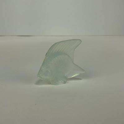 -233- LALIQUE | France Opalescent Angel Fish | Signed