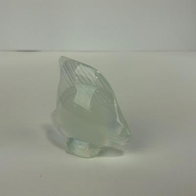 -233- LALIQUE | France Opalescent Angel Fish | Signed