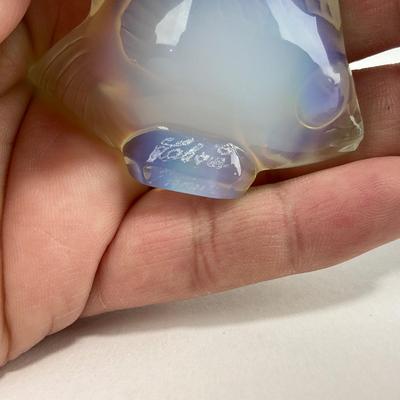 -233- LALIQUE | France Opalescent Angel Fish | Signed