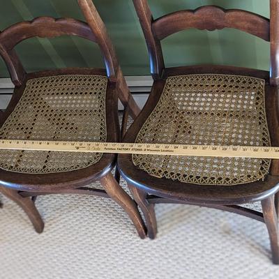 Beautiful Antique Cane Chairs