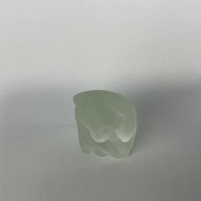 -234- COLLECTIBLE | Frosted Clear Glass Monkey Small Figure
