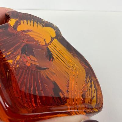 -235- VIKING | See No Evil Amber Monkey Paperweight Figure