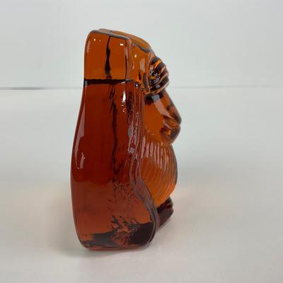 -235- VIKING | See No Evil Amber Monkey Paperweight Figure