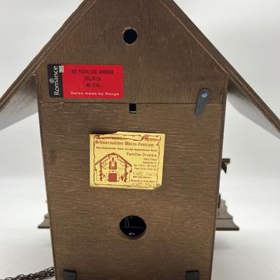 Swiss Musical Movement Romance German Cuckoo Clock~Not Tested