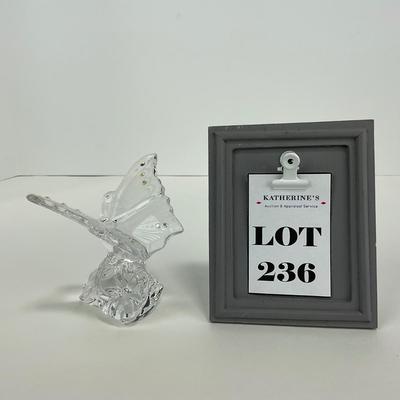 -236- LENOX | Germany Crystal Butterfly Figure | Signed & Stickered
